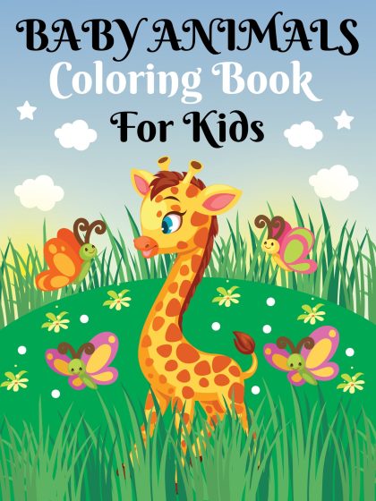50 Cute Animals PDF Coloring Book For Kids 0